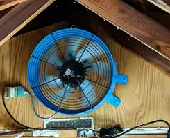 attic fan services with installed attic ventilation fan system in Richmond, VA